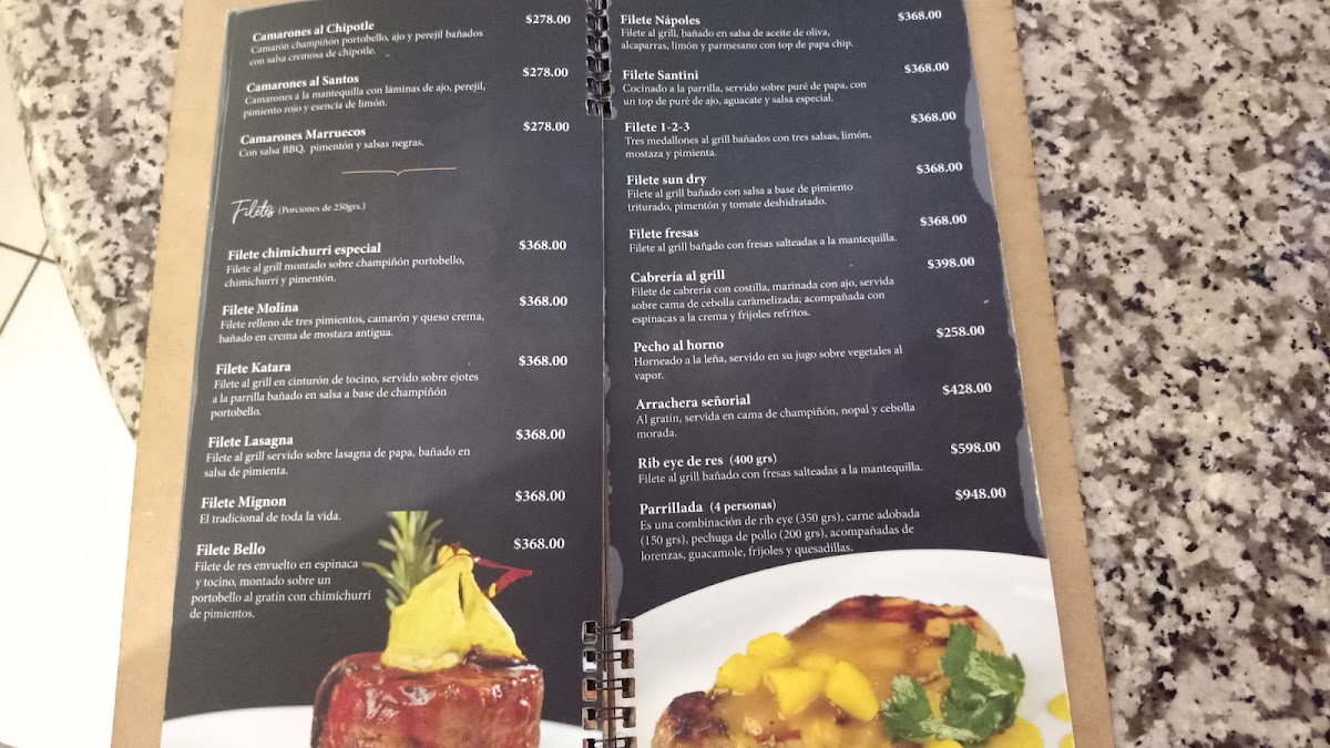 Santos Grill Centenario Menu - Image 2