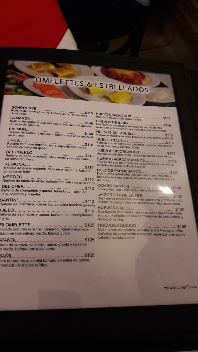 Santos Grill Centenario Menu - Image 6